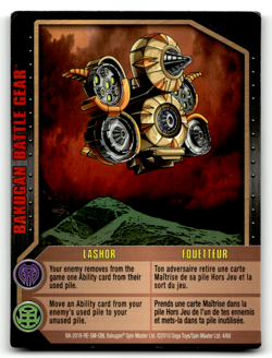Bakugan Card - Lashor - Battle Gear - Gundalian Invaders - Image 1