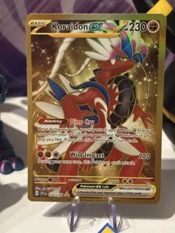 Pokemon S&V Koraidon EX Gold Secret Rare Card 254/198 Pack Fresh UK seller - Image 2