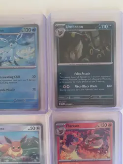 Pokemon Eeveelution Complete Pokeball 8 Card Lot Prismatic Evolutions. - Image 3