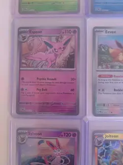 Pokemon Eeveelution Complete Pokeball 8 Card Lot Prismatic Evolutions. - Image 4