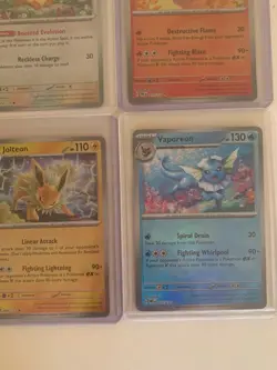 Pokemon Eeveelution Complete Pokeball 8 Card Lot Prismatic Evolutions. - Image 5