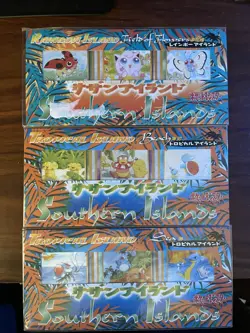 1998 Pokemon Cards Tropical and Rainbow Island Promo Packs Set of 3 - Image 1