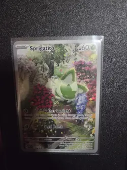 Sprigatito Paldea Evolved Full Art Holo Card 196/193 Rare Illustration - Image 1