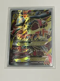 Pokemon TCG M Lucario EX Holo Full Art Ultra Rare Card 55a/111 - Image 1