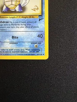 Wartortle [W Stamped] 063/130 WoTC Promo Pokemon Card TCG - LP - Image 5