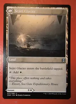 MTG: ZENDIKAR RISING, SEJIRI SHELTER / / SEJIRI GLACIER, O37/280, NM, UNCOMMON - Image 2