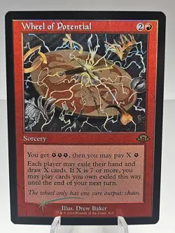 1x - Wheel of Potential - RETRO FOIL - Modern Horizons 3 - NM MTG - Image 1