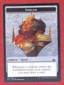 MTG (10) Emblem - Huatli, Radiant Champion - Rivals of Ixalan (RIX) 5/6 -R63 - Image 2