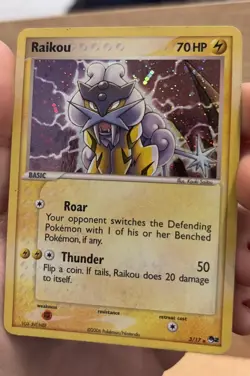 Pokemon TCG Raikou Holo Pop Rare Promo Card 3/17 2006 - Image 3