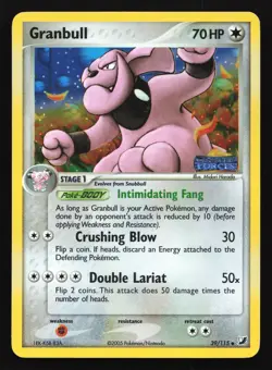 Granbull 39/115 Unseen Forces STAMPED Reverse Holo Pokemon Card - Image 1