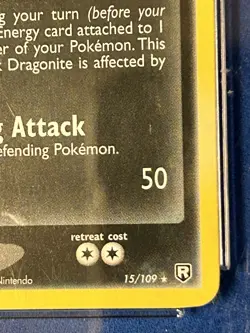 Pokemon- Dark Dragonite Cosmos HOLO #15/109, EX Team Rocket Returns, CGC 9 Mint - Image 5