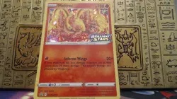 MOLTRES SWSH185 BRILLIANT STARS POKEMON (PRE-RELEASE STAMPED PROMO HOLO, NM) - Image 1