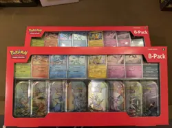 Pokemon Prismatic Evolutions 8 Mini-Tins with Promo Cards 2-pack - Image 1