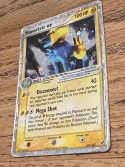 Manectric EX 101/107 Deoxys Holo Ultra Rare Pokemon Card 2005 Vintage - Image 2