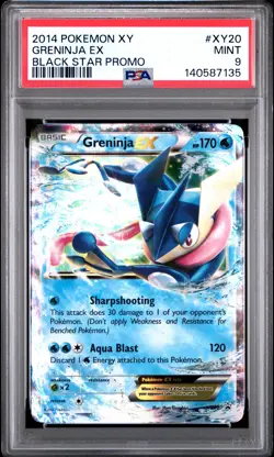 2014 POKEMON XY BLACK STAR PROMO #XY20 GRENINJA EX PSA 9 - Image 1