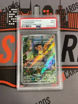 PSA 9 Charmander #044 Pokemon Obsidian Flames Elite Trainer Box Promo - Image 1