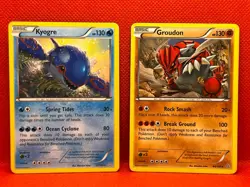 Pokemon Tcg Kyogre 53/160 & Groudon 84/160 Rare Primal Clash Non Holo - Image 1
