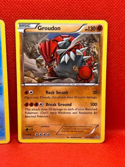 Pokemon Tcg Kyogre 53/160 & Groudon 84/160 Rare Primal Clash Non Holo - Image 3