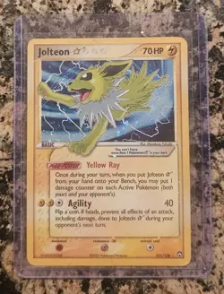2007 Pokemon GOLD STAR EX Power Keepers SHINY Jolteon Holo Foil Rare 101/108 - Image 1