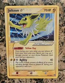 2007 Pokemon GOLD STAR EX Power Keepers SHINY Jolteon Holo Foil Rare 101/108 - Image 4