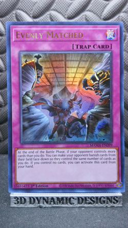 | Yugioh Evenly Matched MAMA-EN099 1st Edition Ultra Rare NM 🔥 | - Image 1