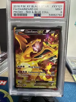 PSA 9 2016 Pokemon Xy Black Star Promo #XY121 Charizard Ex Full Art - Image 1