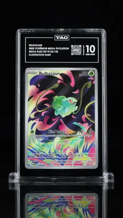 2025 Pokemon Bulbasaur Mega Evolution 133/132 IR TAG GEM MINT 10 - Image 1