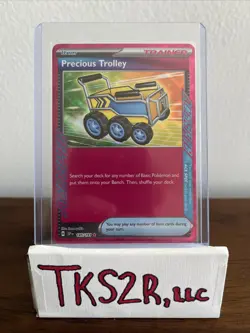 Precious Trolley 185/191 Sv08: Surging Sparks Holo Ace Spec Rare Pokemon TCG NM - Image 1