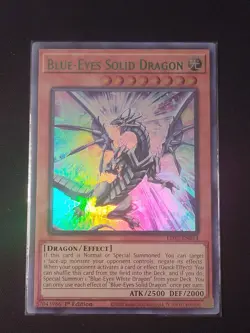 Blue-Eyes Solid Dragon (Green) 1st Edition Yu-Gi-Oh LDS2-EN014 Ultra Rare NM - Image 1