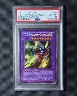 XYZ Dragon Cannon BPT-010 Yu-Gi-Oh PSA 10 Secret Rare 2003 Tin Promo *POP 33* - Image 1