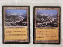 Played Winding Canyons Weatherlight Mtg Magic the Gathering - Image 1