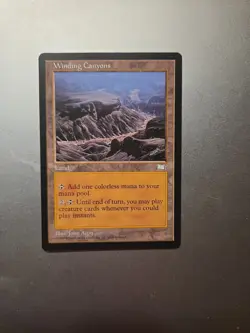 Winding Canyons Weatherlight Magic the Gathering Regular Card LP! - Image 1