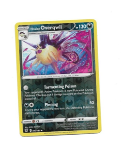 Pokemon TCG Astral Radiance Hisuian Overqwil Reverse Holo Foil # 090/189 Card NM - Image 1