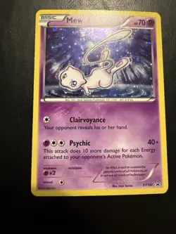 Mew XY192 - Black Star Promo Mythical Collection Holo Pokemon Card LP - Image 1