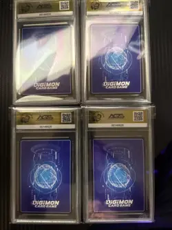Digimon Card Game AGS Graded 10 Slab Lot, Premium Binder Set Of 4. - Image 2