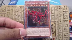 Slifer the Sky Dragon Platinum Secret Rare 1st Edition (RA04) Egyptian God Card - Image 2