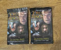 LOTR TCG Bloodlines Booster Packs X2 Sealed Lord of the Rings Collectible Cards - Image 1