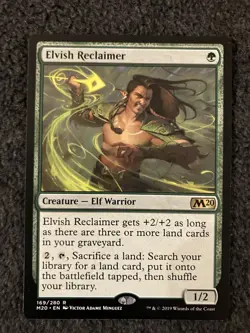 Magic The Gathering MTG - Elvish Reclaimer - Core Set 2020 - Image 1