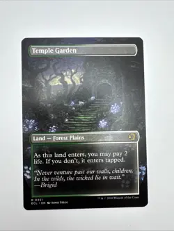 Temple Garden (Borderless) (0351) Lorwyn Eclipsed Regular MTG - M/NM - Image 4