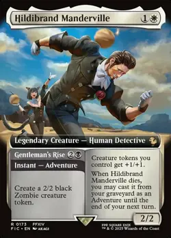 x1 Hildibrand Manderville // Gentleman's Rise - Extended Art R MTG Commander: Fi - Image 1