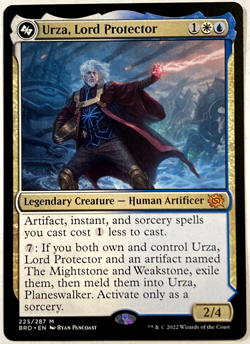 MTG Urza, Lord Protector The Brothers' War 225 NM Mythic - Image 1