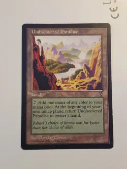 Undiscovered Paradise , MTG Visions Light Play LP - Image 3