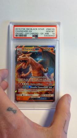 2019 Pokemon Charizard GX HOLO SM195 Black Star Promo Sun & Moon - PSA 10 GEM MT - Image 2