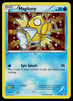 Pokemon TCG Holo Magikarp Black Star Holo Promo Card XY143 - Image 1