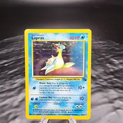 1999 Lapras #10/62 Holo LP+ Rare Pokemon Fossil Vintage WOTC - Image 1