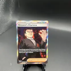 Giovanni's Charisma SR 197/165 Ultra Rare Pokemon Scarlet & Violet 151 - Image 1