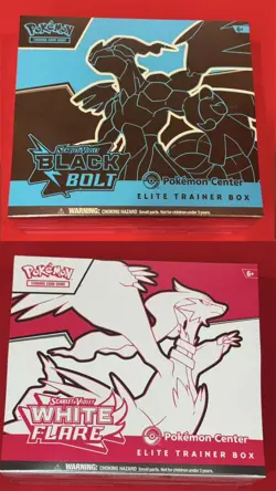 Pokemon Center Black Bolt & White Flare Elite Trainer Box ETB Set - SEALED✅ BOTH - Image 1