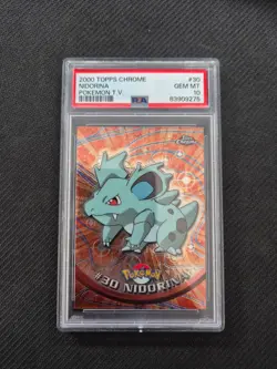 2000 POKEMON T.V. TOPPS CHROME NIDORINA HOLO GEM MINT PSA 10 - Image 1