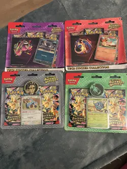 Pokemon TCG Ascended Heroes Tech Sticker Collection Bundle x4 - Image 1
