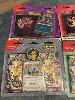 Pokemon TCG Ascended Heroes Tech Sticker Collection Bundle x4 - Image 3